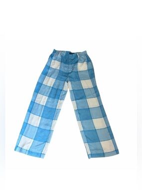 Vineyard Vines Luxe Blue Checkered Pants – Size 10 NWOT